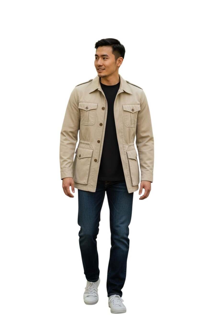 Vintage 1980s Banana Republic Safari Utility Jacket